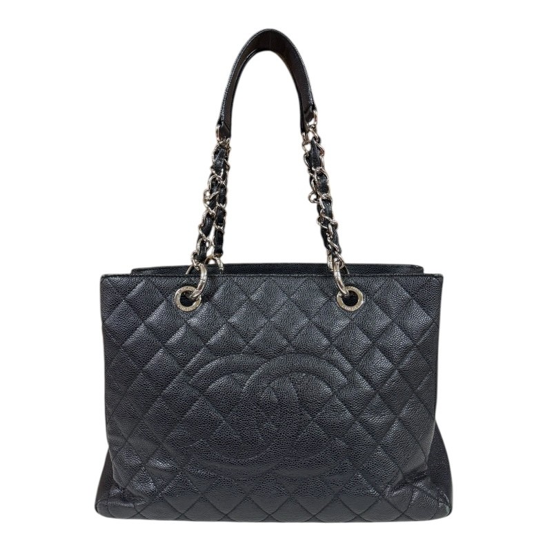 CHANEL GST Tote Matelass Tote Bag Caviar Skin A50995 Black Ladies CHANEL Used