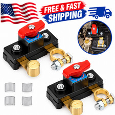 2pcs 12v 24v Battery Disconnect Terminal Switch Kill Isolator Cut Off Car Rv 2pcs 12v 24v Battery Disconnect Terminal Switch Kill Isolator Cut Off Car Rv