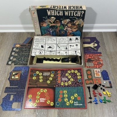 Which Witch? 1971 Vintage Board Game by Milton Bradley #4012 *Wear Not Orig Dice