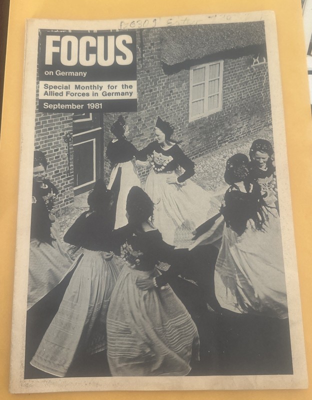 Vintage Focus On Germany Magazine September 1981 Allied Forces Monthly Special