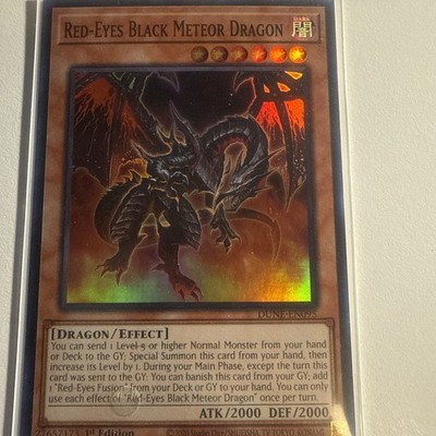 Yu-Gi-Oh Red-Eyes Black Meteor Dragon DUNE-EN095 1st Edition Super Rare NM