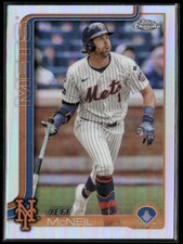 Jeff McNeil 2025 Topps Chrome Refractors #167 Refractor New York Mets