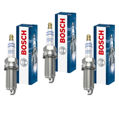 3x BOSCH Zündkerze Doppelplatin für Porsche 911 997 3.6 Turbo Ford Escort V