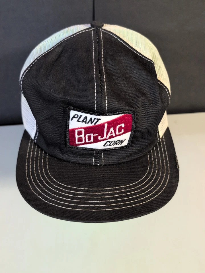 Винтажные бейсболки водитель грузовика кепка нашивка сетки кукурузы семена K бренд США Bo-Jac - Изображение 2 из 4