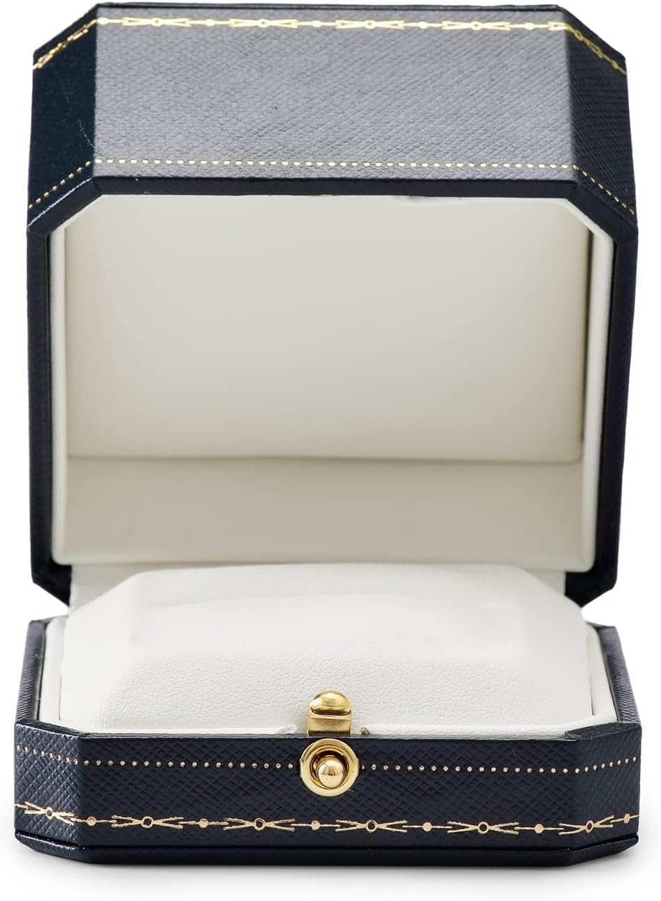 Oirlv Noble Engagement Ring Box Jewelry Gift Case Octagonal 