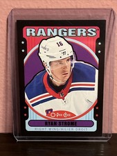 2021-22 O-Pee-Chee Ryan Strome #76 Retro Black Border SP #’d 073/100 Rangers OPC