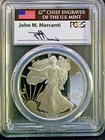 2006-W $1 American Silver Eagle PCGS PR70DCAM - John M. Mercanti Signature