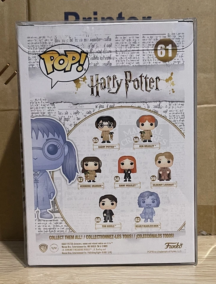 Moaning Myrtle Funko Pop 2018 exclusivo de la convención - Harry Potter - #61 + PP Foto 3 de 4