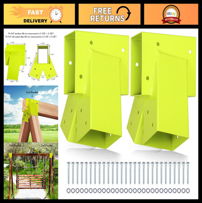 A-Frame Swing Set Brackets - 2 Heavy-Duty Brackets with All Mounting Hardware