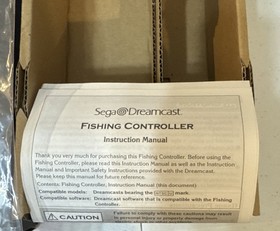 BOX inserts and bag Sega Dreamcast HKT-8700 Wired Fishing Rod box/inserts only