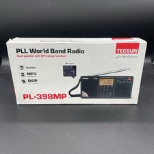 TECSUN PL-398MP PLL DSP AM/FM Shortwave Dual Speaker Radio w/ MP3 via SD - Works