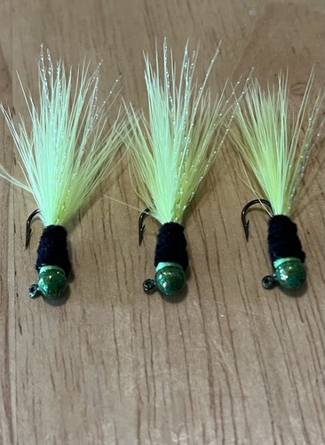 40 Stück 1,5" Schwarz/orange Crappie Angeln Rohr Jig Röcke Barsch