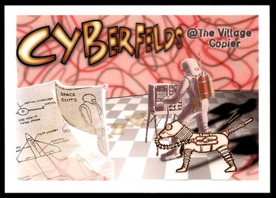 Advertisment Postcard Cyberfelds Internet Cafe & Copying Services Promo