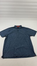 Under Armour Polo Shirt Mens XL Blue HeatGear Golf Performance Loose Fit Top