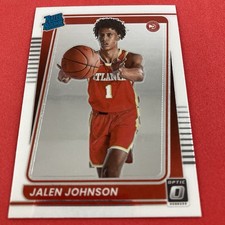 Jalen Johnson 2021-22 Donruss Optic Rookie Card #181 Atlanta Hawks. rookie card picture