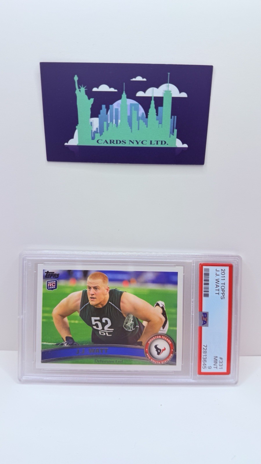 2011 Topps J.J. Watt Rookie #331 PSA 9 MINT