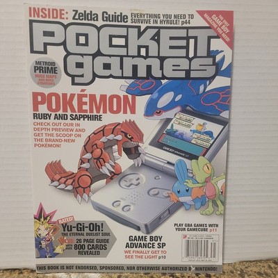 Pocket Games Magazine Issue #11 Spring 2003 Pokemon Ruby Sapphire Rare
