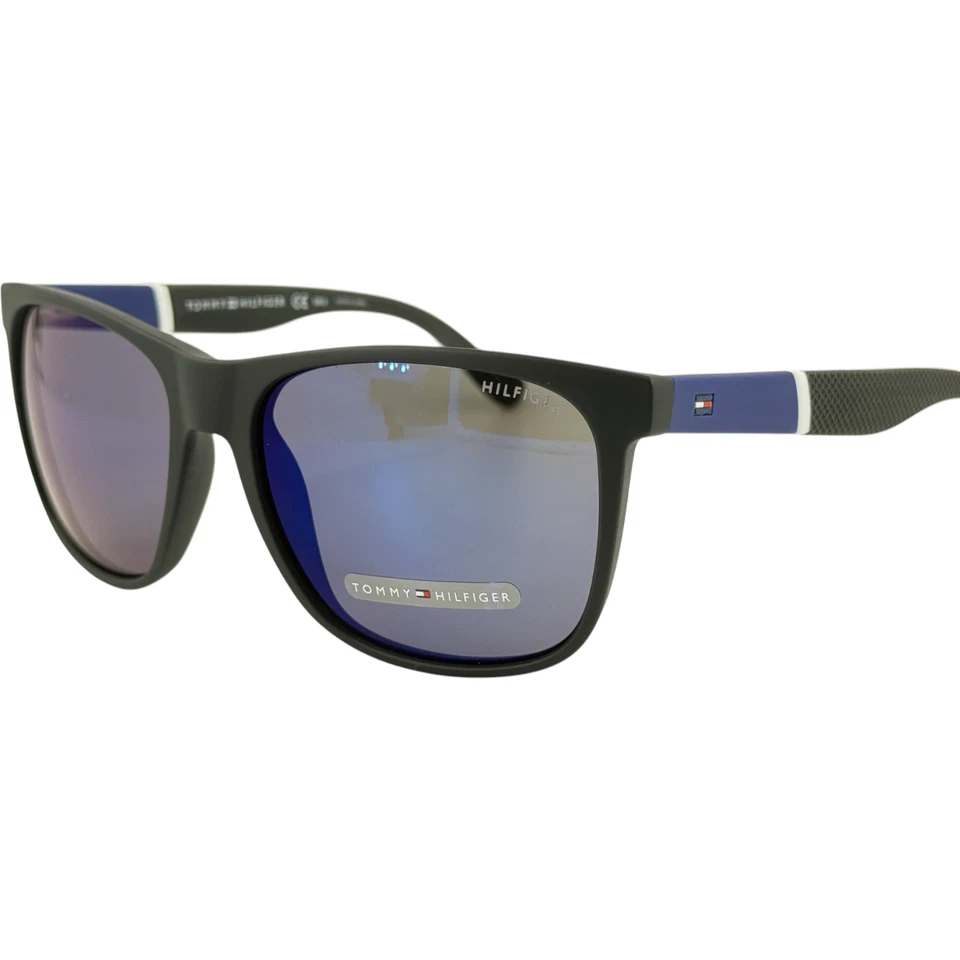 Gafas de sol Tommy Hilfiger TH1281S de plástico para hombre 0FMA negro mate 56-17 con espejo Foto 2 de 4