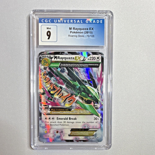 M Rayquaza-EX graded CGC 9 for sale on eBay