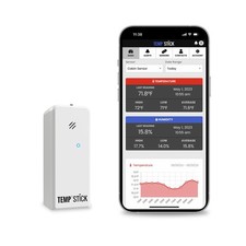 Temp Stick Remote WiFi Temperature Humidity Sensor, Data Logger. No Subscri...