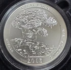 A 2013-P GREAT BASIN  ATB 5 oz Silver Coin with COA and Box