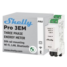 Shelly Pro 3EM 120A 3-Phasen Energiezähler L...