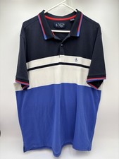 Original Penguin Colorblock Polo Shirt Men's XXL Blue Navy Short Sleeve Golf