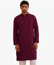 Men Ethnic Chikankari Kurta XXL. Size 44