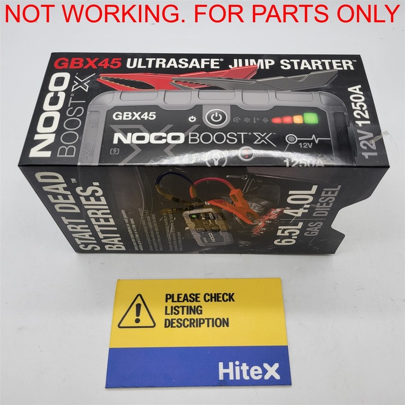 NOCO Boost X GBX45: 1250A UltraSafe Jump Starter – 12V [GBX45] -NOT WORKING-