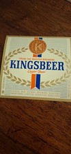 Vintage Kingsbeer Lager Beer Label O’Keefe Old Vienna Winnipeg Manitoba