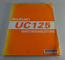 Workshop Manual Suzuki UC 125 Epicuro Scooter By 12/1998