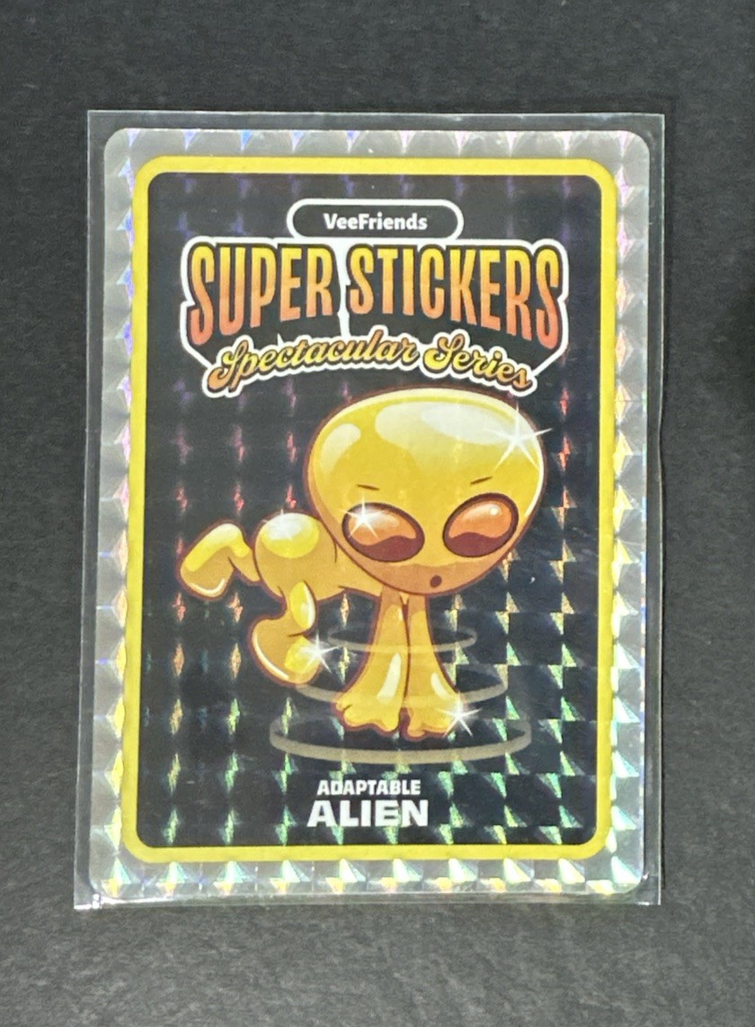 VeeFriends 2026 Adaptable Alien Gold Based Super Stickers – ME88