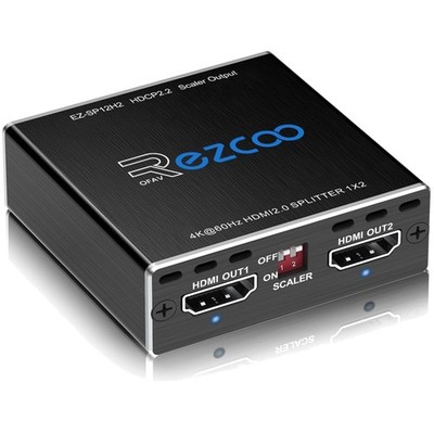 4K 60Hz HDMI Splitter 1x2 - Hochwertiger 18Gbps Aluminium Splitter für Gaming
