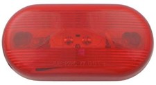 Red Two Bulb 4" Oval Side Marker Lights 1 per pack