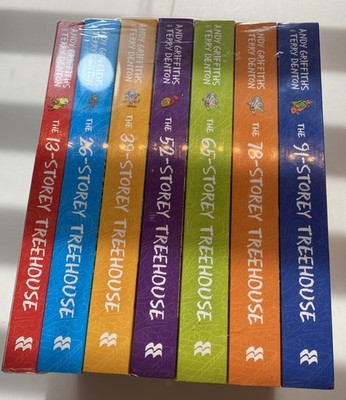 The Treehouse Storey Books 7 Book Collection Set Bundle Andy Griffiths 2016 New