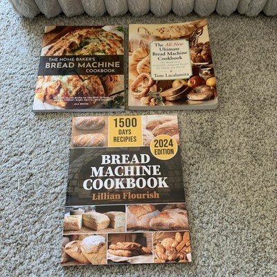 Lot Of 3 Bread Machine Cookbooks
