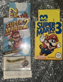 SUPER Mario 2 & 3 Boxed NES GAMES CIB WITH MANUALS PAL SEE PICS Mario Bros NES