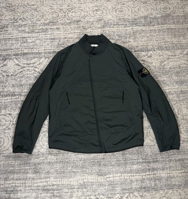 Stone Island Authentic Soft Shell-R With Primaloft Jacket Bomber Green Sz XL
