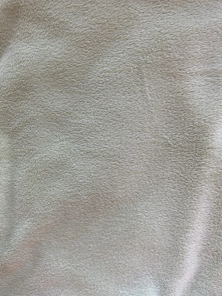 Trend Lab Green Fleece Baby Blanket Purple Striped Ruffle Edge Very Soft - Image 2 of 4