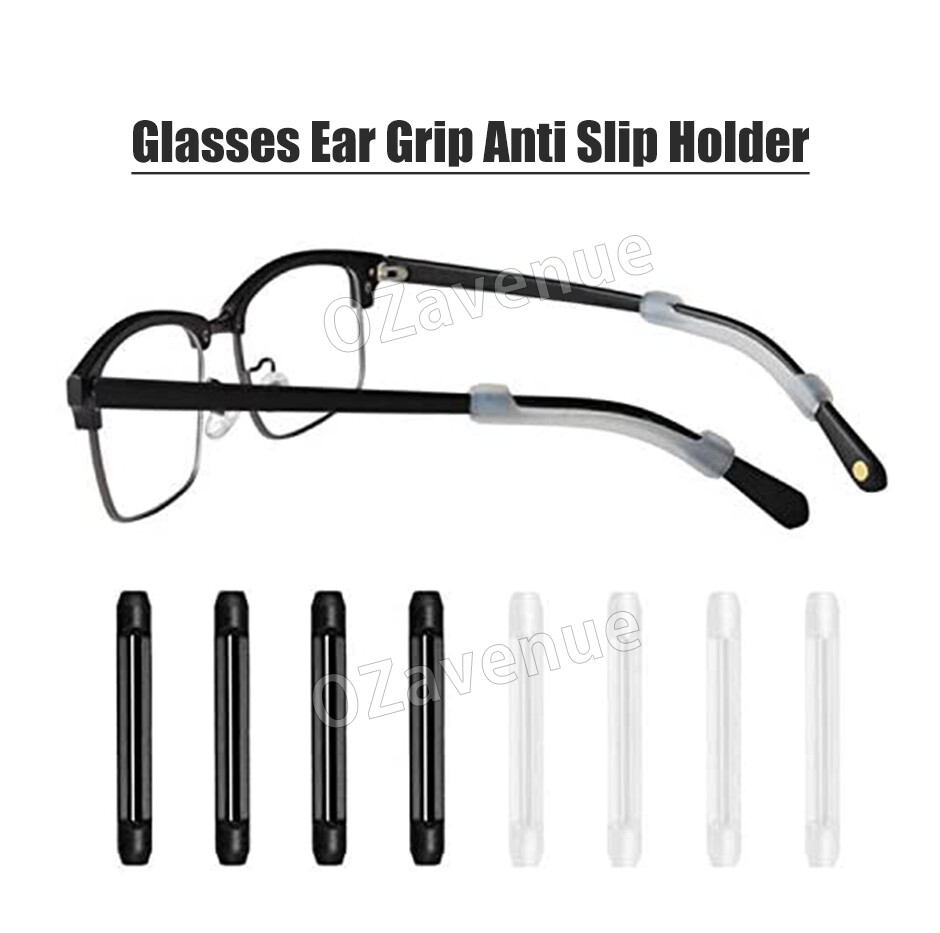 4x Silicone Glasses Eyeglasses Ear Grip Anti Slip Holder Temple Hook Tip Nonslip eBay
