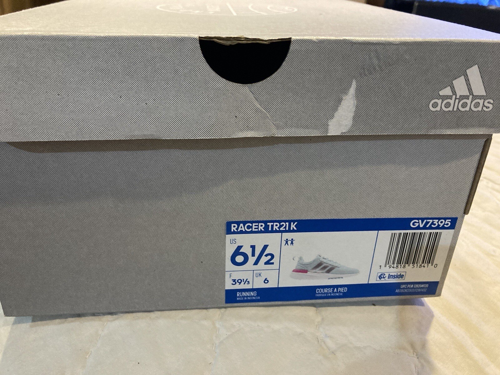 New Adidas GV7395 Girls Racer Tr21 Sneakers Shoes - Size 6.5 | eBay