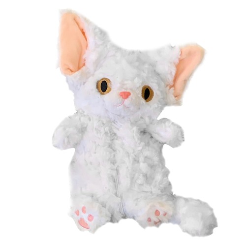 Plüsch Katze Federmäppchen Etui Devon Rex Katze Kätzchen Plüsch Schreibwaren Aufbewahrungstasche - Bild 13 von 14