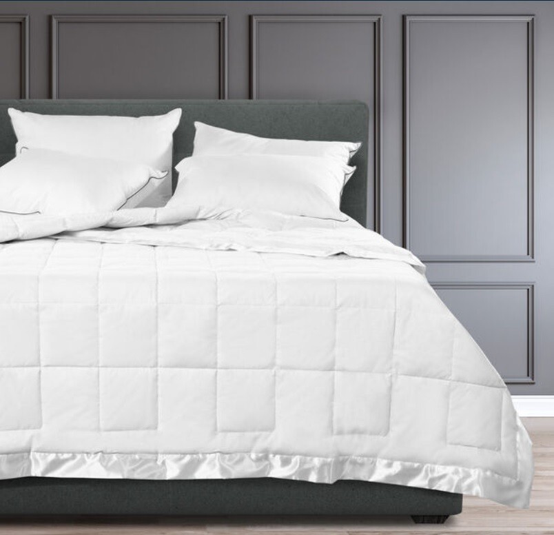 Pacific Coast Satin Trim White Down Blanket King 108x96" made USA eBay