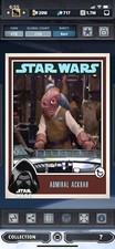 Topps Star Wars Digital Card Trader Brown Admiral Ackbar Prime Redux Insert