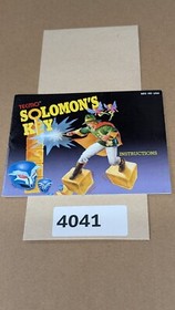 Solomon's Key - Nintendo NES- Manual Only **NO GAME!