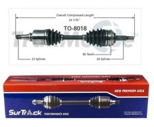 CV Axle Shaft SurTrack Fits For Toyota Celica Corolla Prizm Front Driver Left
