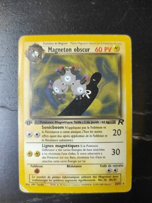 Pokemon Karte Dunkler Magneton 28/82 Rare Team Rocket WIZARD DE 