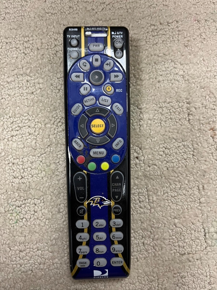 Direct TV DIRECTV Remote Control Baltimore Ravens Special NFL