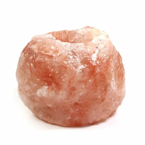 Himalayan Salt Tea Light Holder Rough Finish 8.5cm