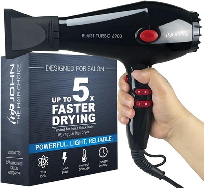 2200W Secadora de Pelo Profesional Secadoras de Cabello Secador Ruido Bajo New